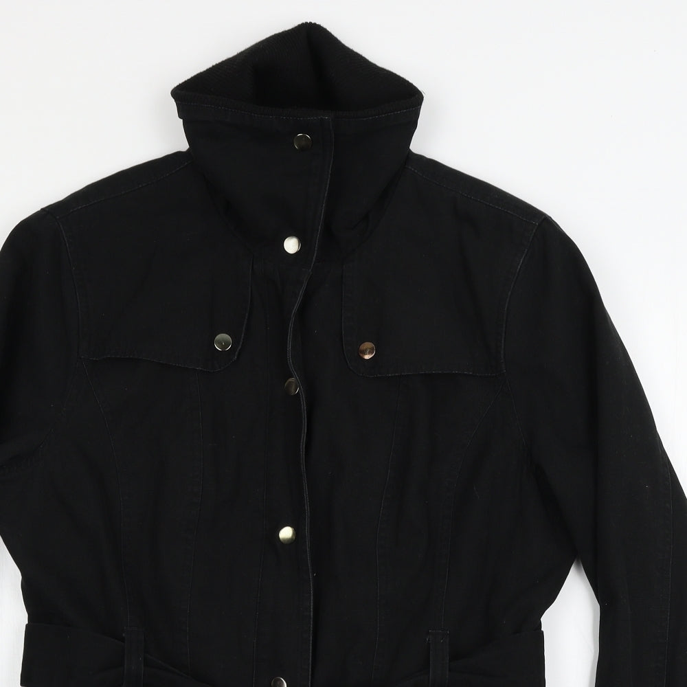 BHS Womens Black  Denim Jacket  Size 14
