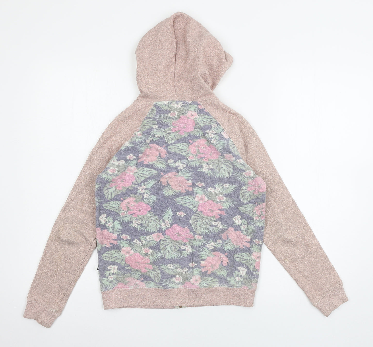 Le Temps des Cerises Girls Pink Floral Jersey Full Zip Hoodie Size 12 Years  - Cool to be wild