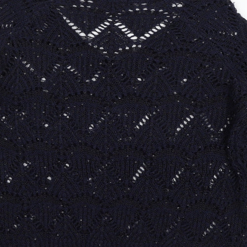 River Island Womens Blue  Knit Pullover Jumper Size 8