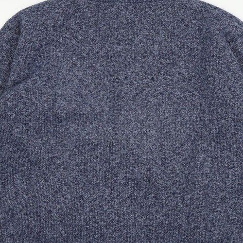 Caribou Womens Blue  Knit Cardigan Jumper Size L