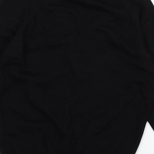 EWM Womens Black  Knit Cardigan Jumper Size S