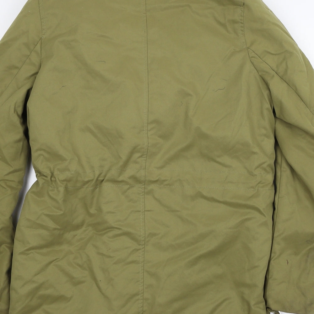 H&M Womens Green   Parka Coat Size 4
