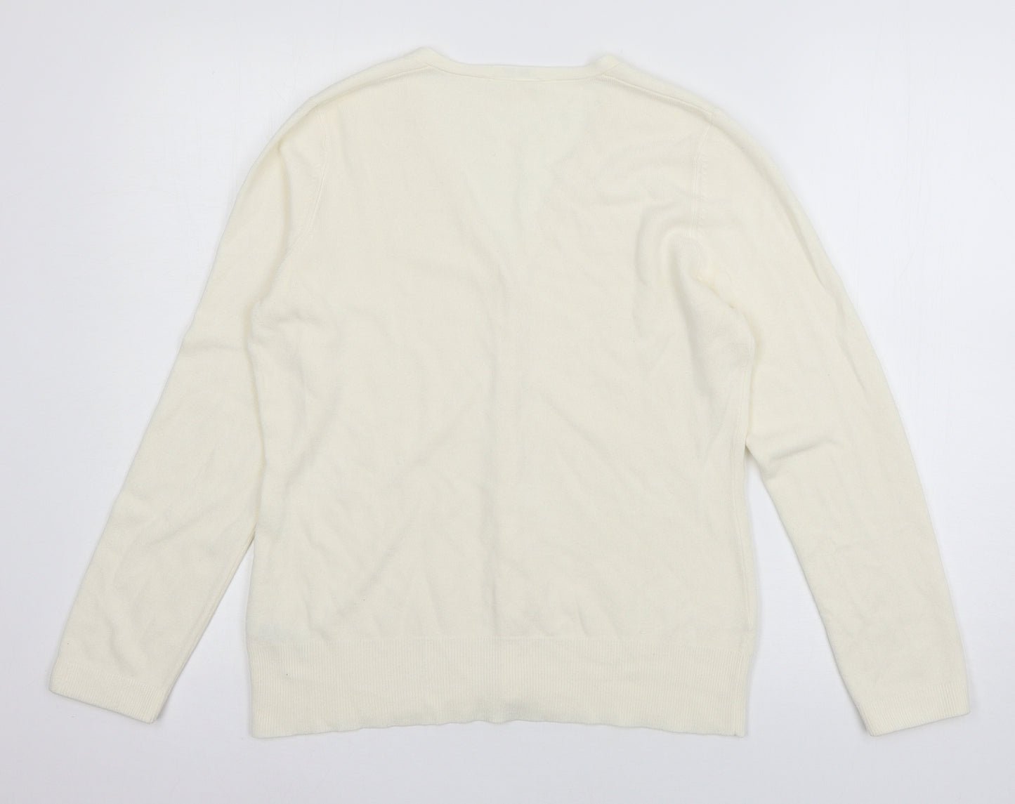 BHS Womens Ivory  Knit Cardigan Jumper Size 12