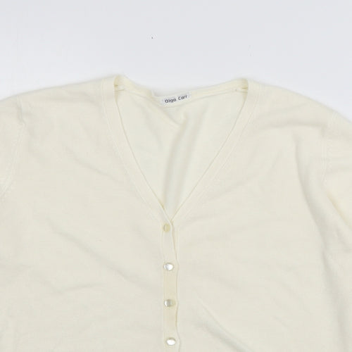 BHS Womens Ivory  Knit Cardigan Jumper Size 12