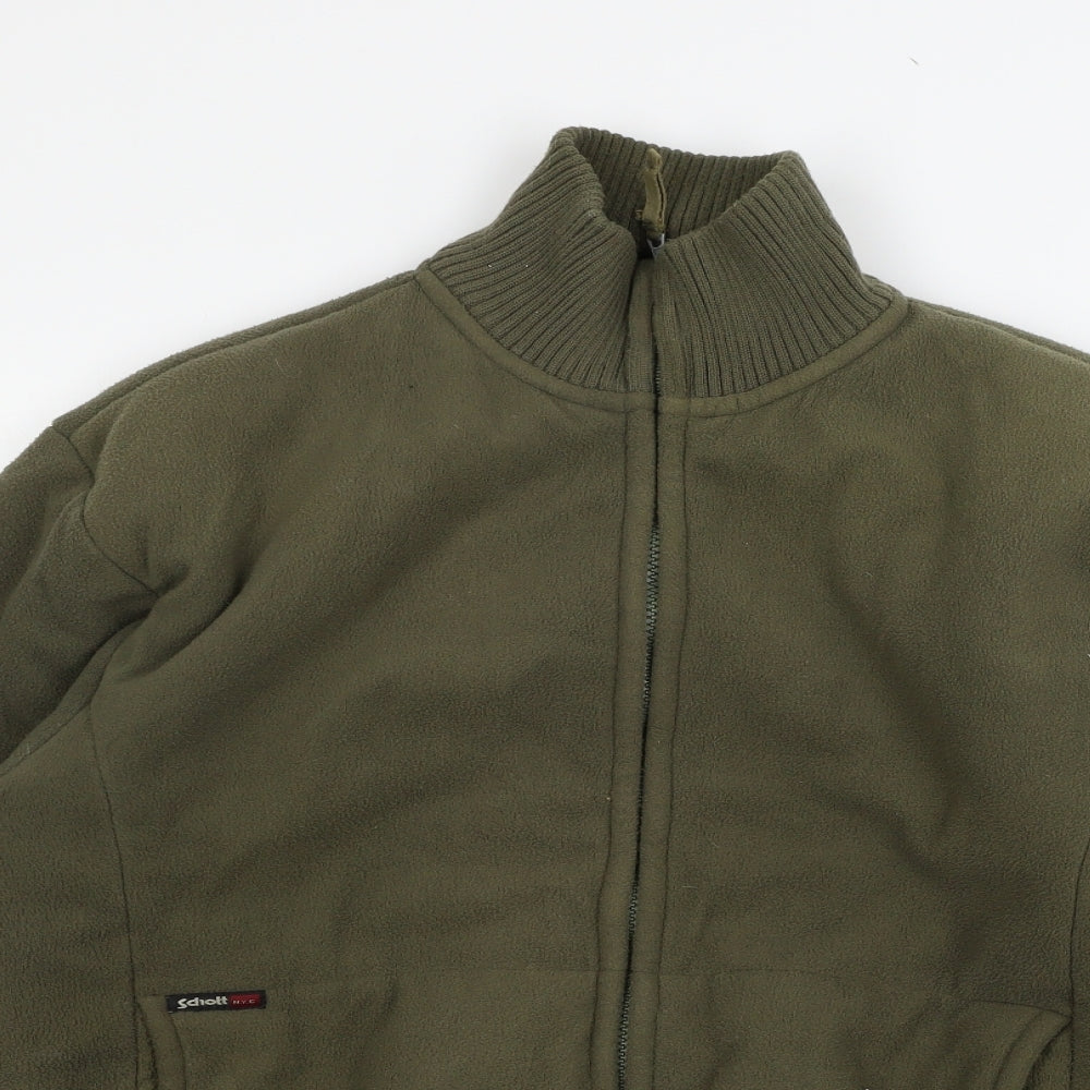 Schotts Mens Green  Fleece Jacket  Size M