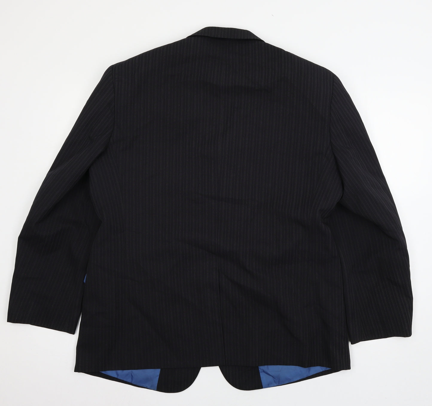 Taylor & Wright Mens Black Striped  Jacket Suit Jacket Size XL