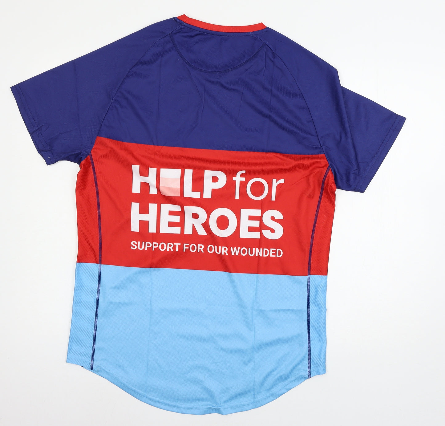 Help for heros Mens Multicoloured Striped Jersey  T-Shirt Size L
