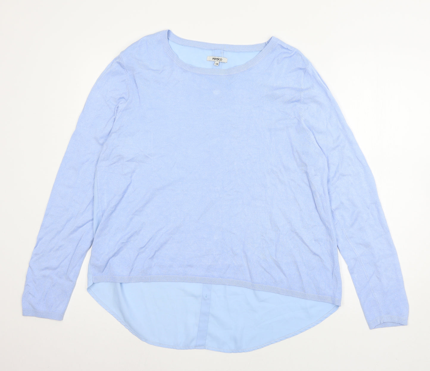 PEP & CO Womens Blue   Basic Blouse Size 18
