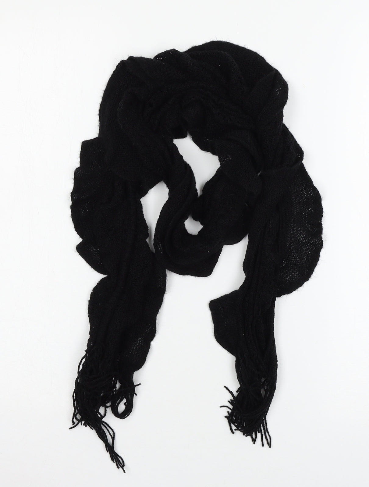 George Womens Black  Knit  Scarf