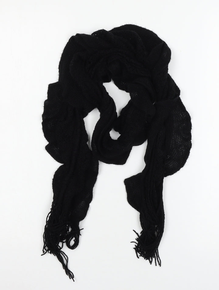 George Womens Black  Knit  Scarf