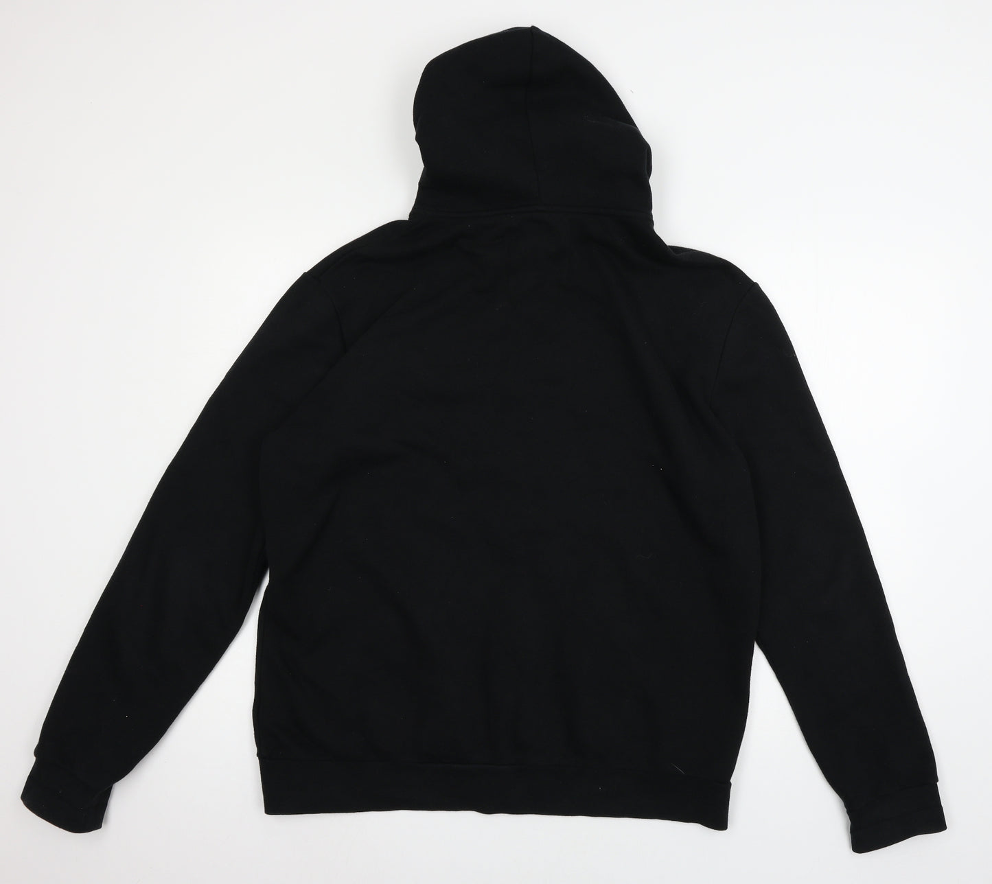 H&M Mens Black  Jersey Full Zip Hoodie Size L