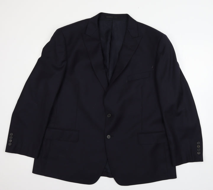Impressions Mens Blue   Jacket Suit Jacket Size XL