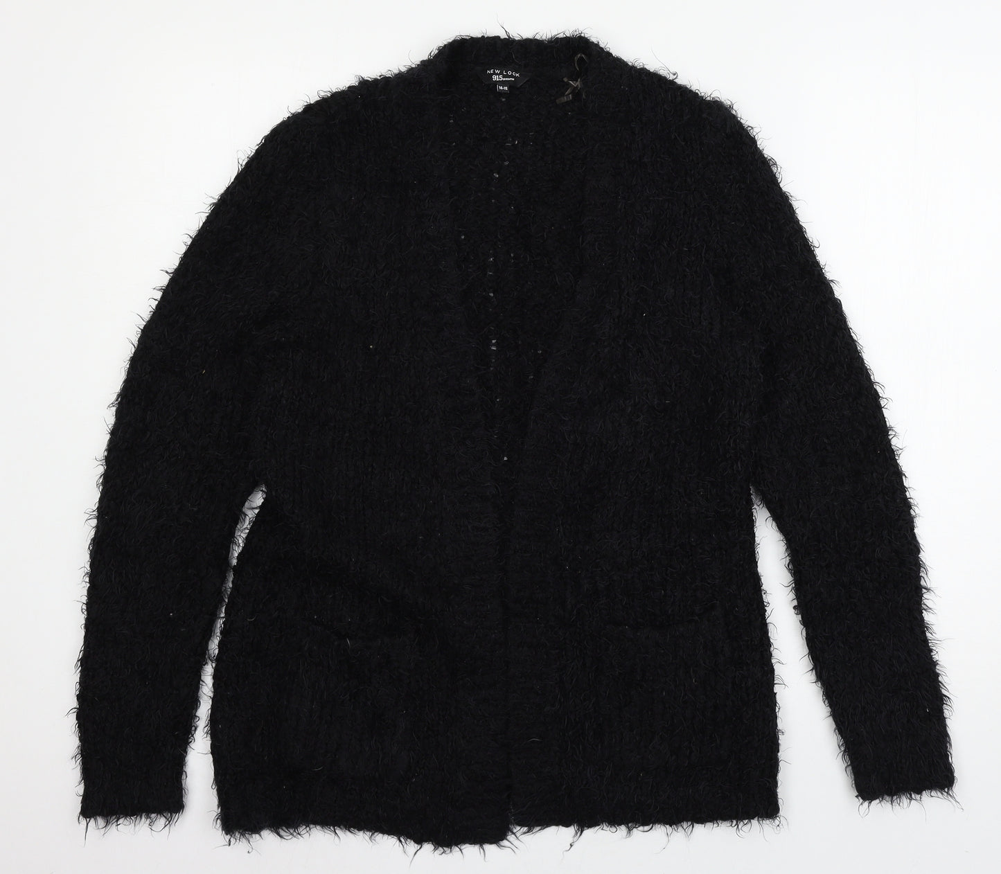 New Look Girls Black  Knit Cardigan Jumper Size 14-15 Years