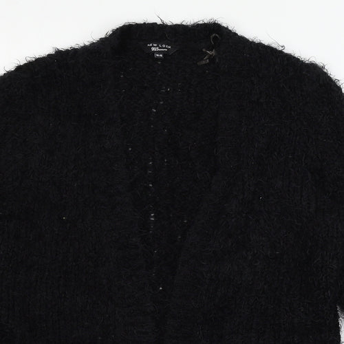 New Look Girls Black  Knit Cardigan Jumper Size 14-15 Years
