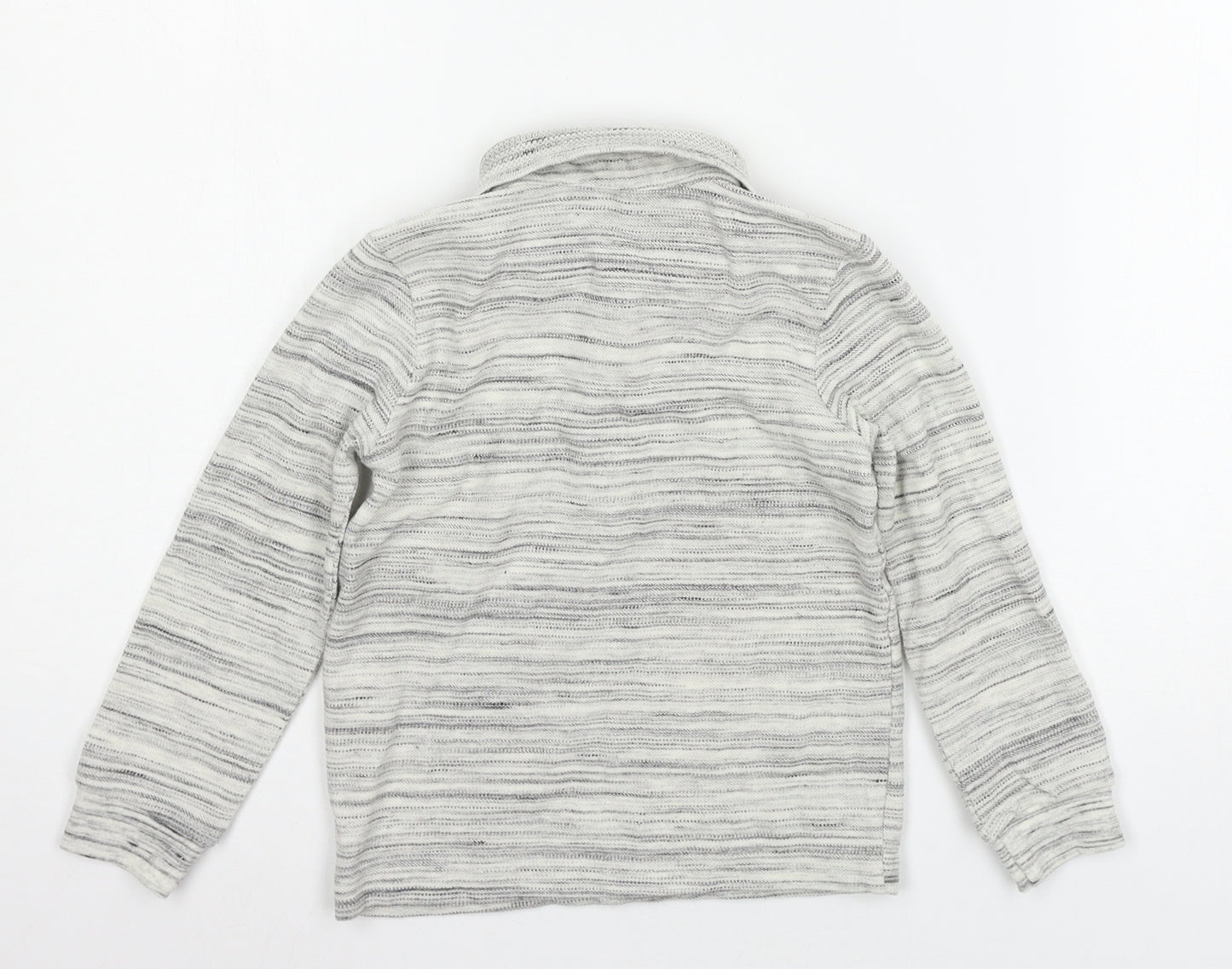 George Boys Grey Striped Jersey Basic T-Shirt Size 3-4 Years