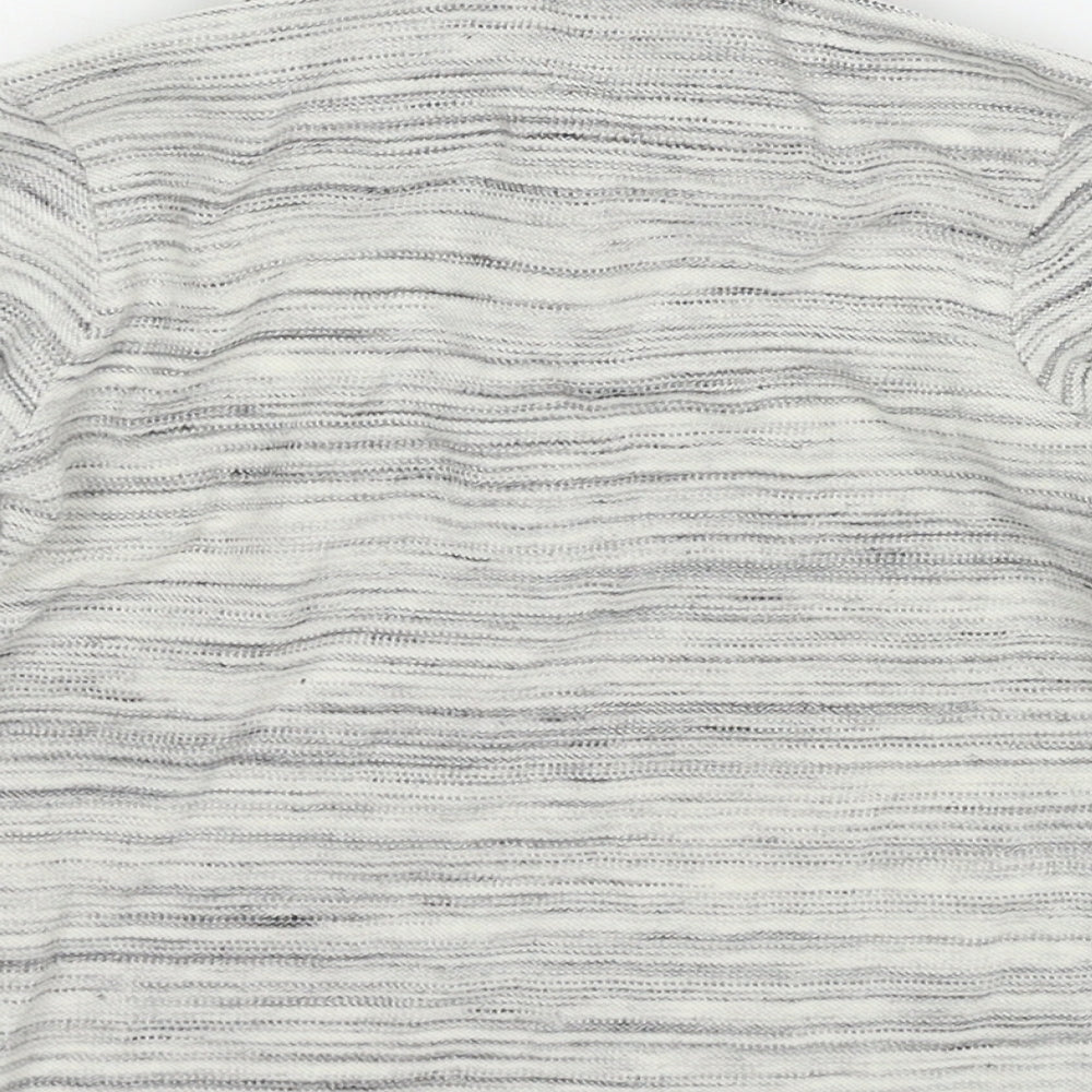 George Boys Grey Striped Jersey Basic T-Shirt Size 3-4 Years
