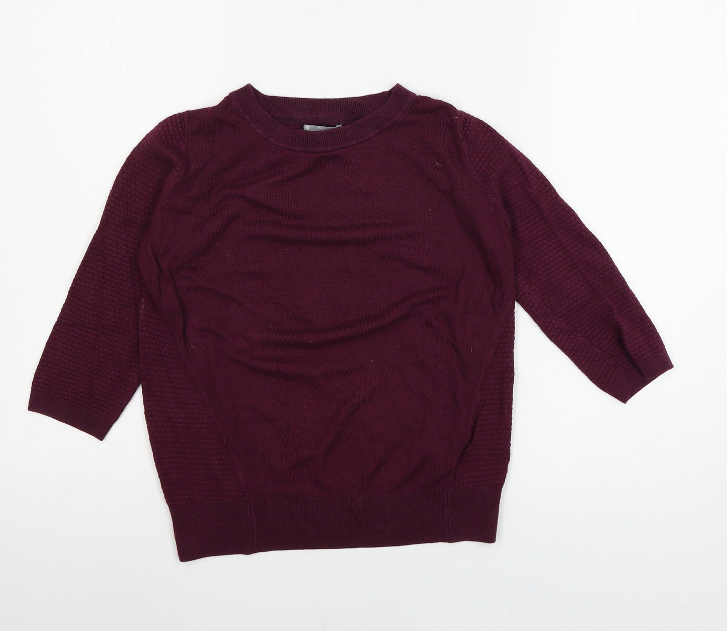 H&M Womens Purple  Knit Pullover Jumper Size S