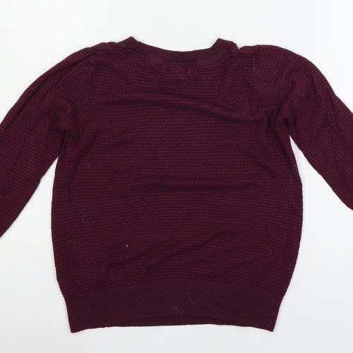 H&M Womens Purple  Knit Pullover Jumper Size S