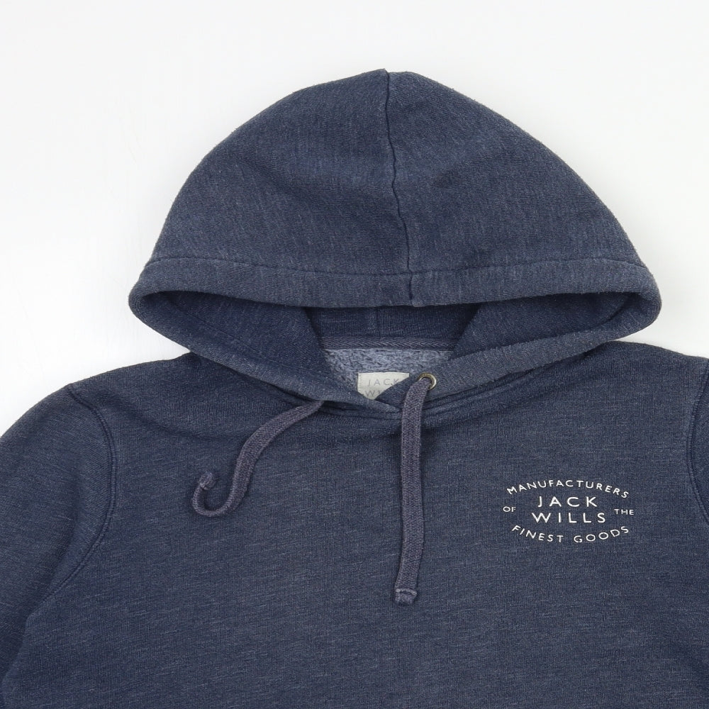 Jack Wills Womens Blue   Pullover Hoodie Size 16