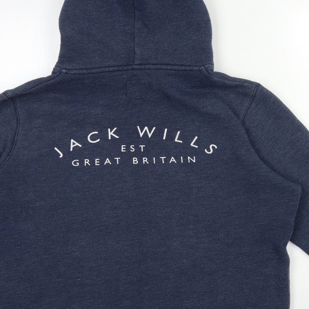 Jack Wills Womens Blue   Pullover Hoodie Size 16