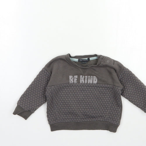 Primark Baby Grey   Pullover Jumper Size 6-9 Months