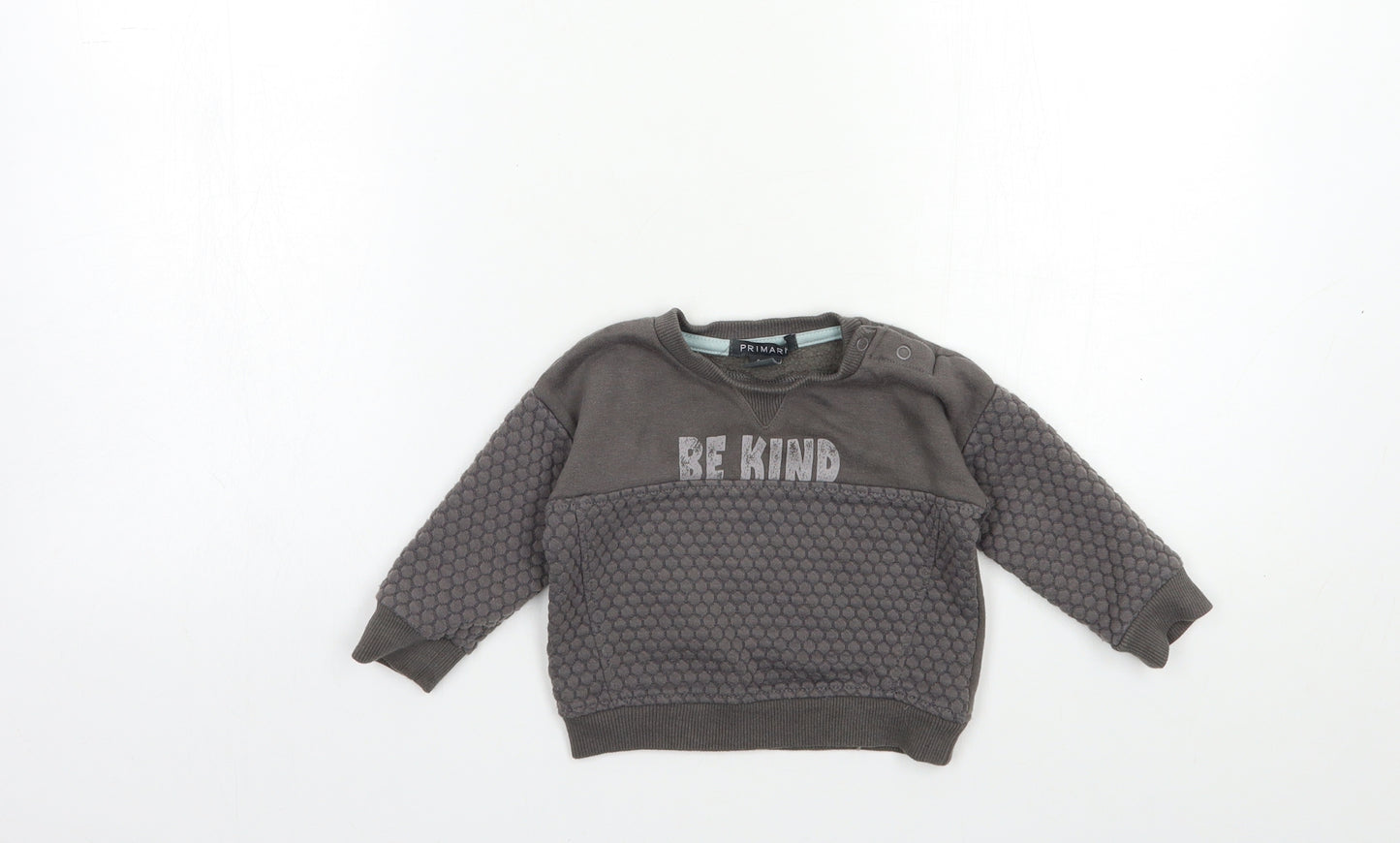 Primark Baby Grey   Pullover Jumper Size 6-9 Months