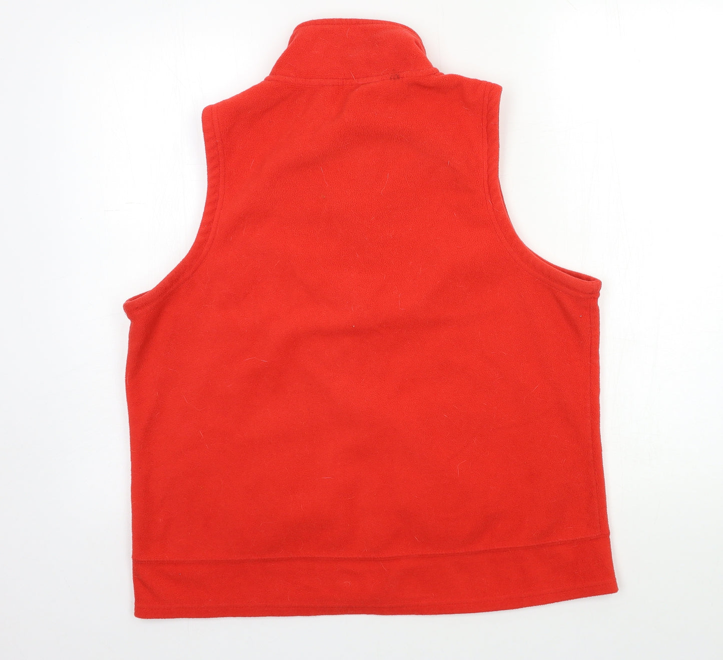 TU Womens Red  Fleece Gilet Jacket Size 16
