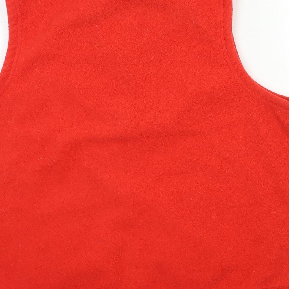 TU Womens Red  Fleece Gilet Jacket Size 16