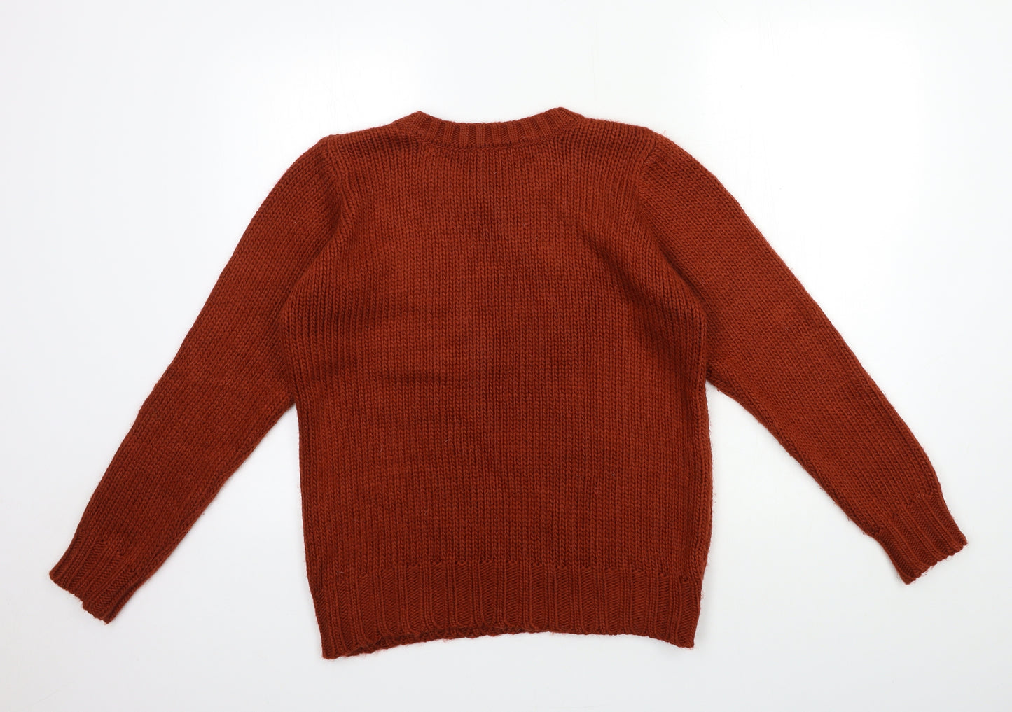 PEP&CO Womens Brown  Knit Pullover Jumper Size S