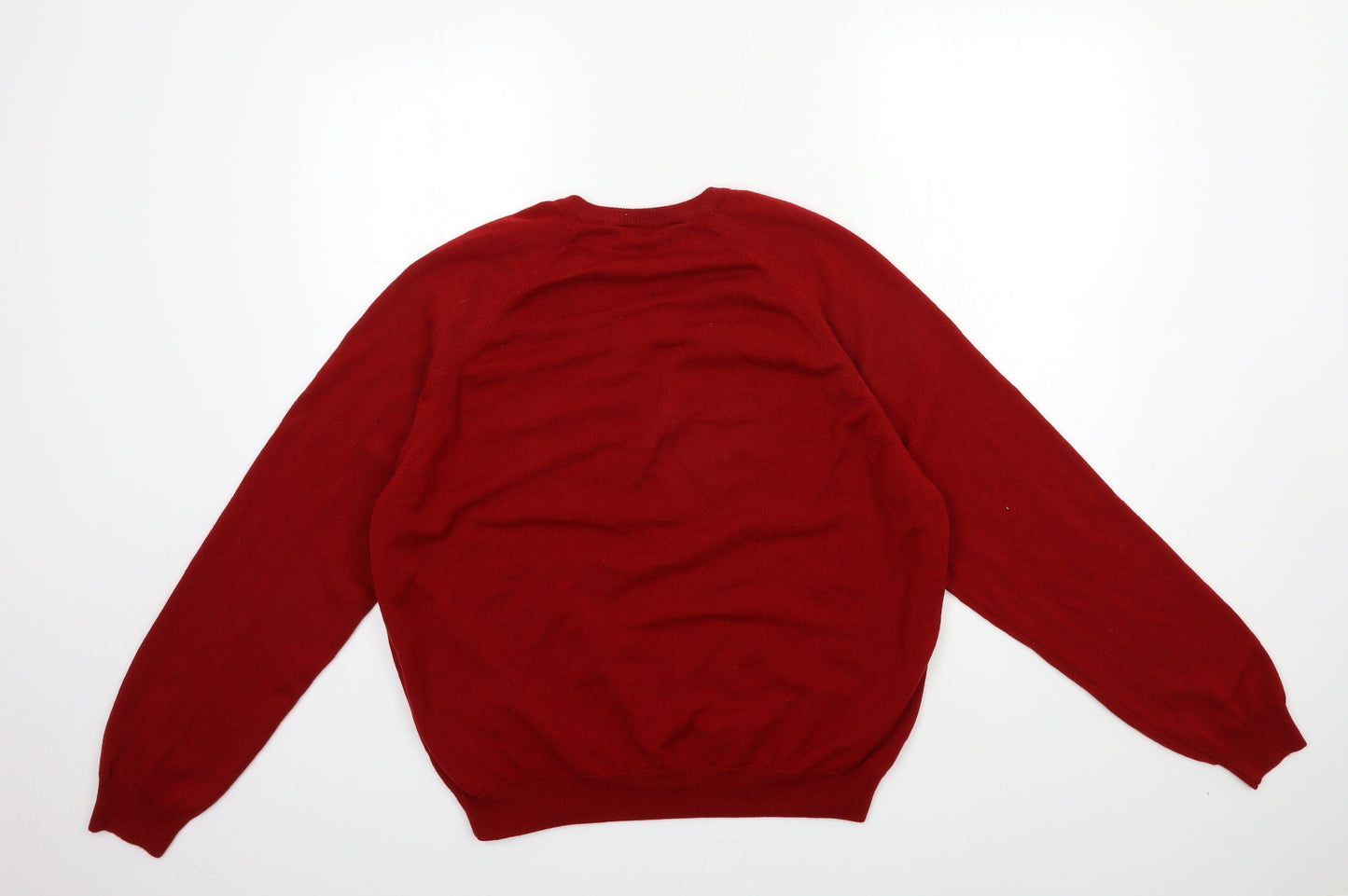 MC Mens Red  Knit Pullover Jumper Size L