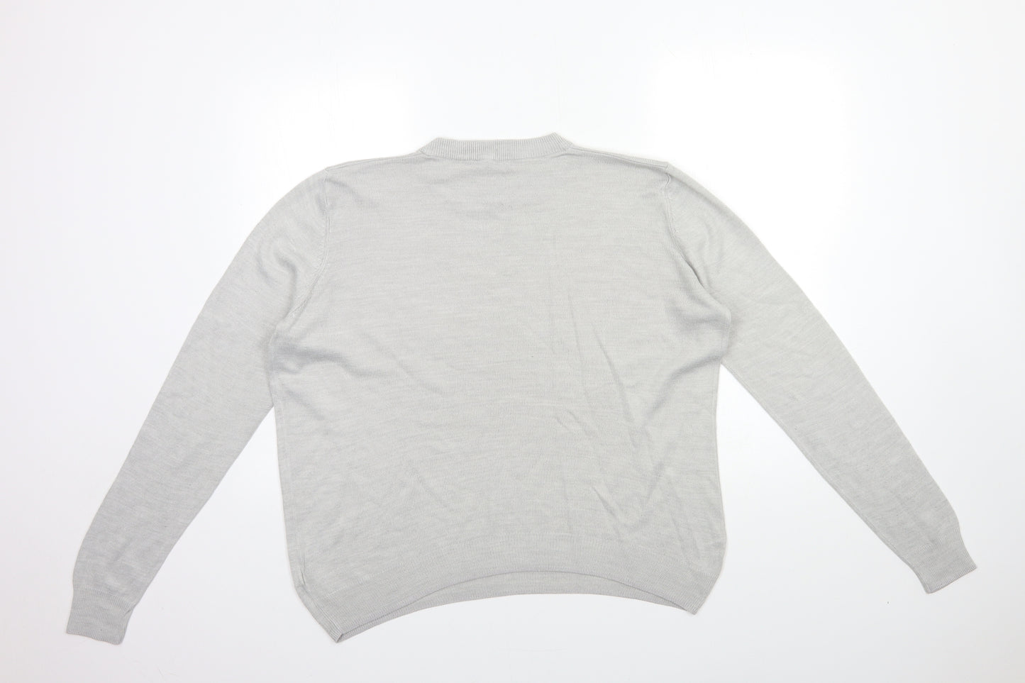 Marks and Spencer Womens Grey  Knit Pullover Jumper Size 14