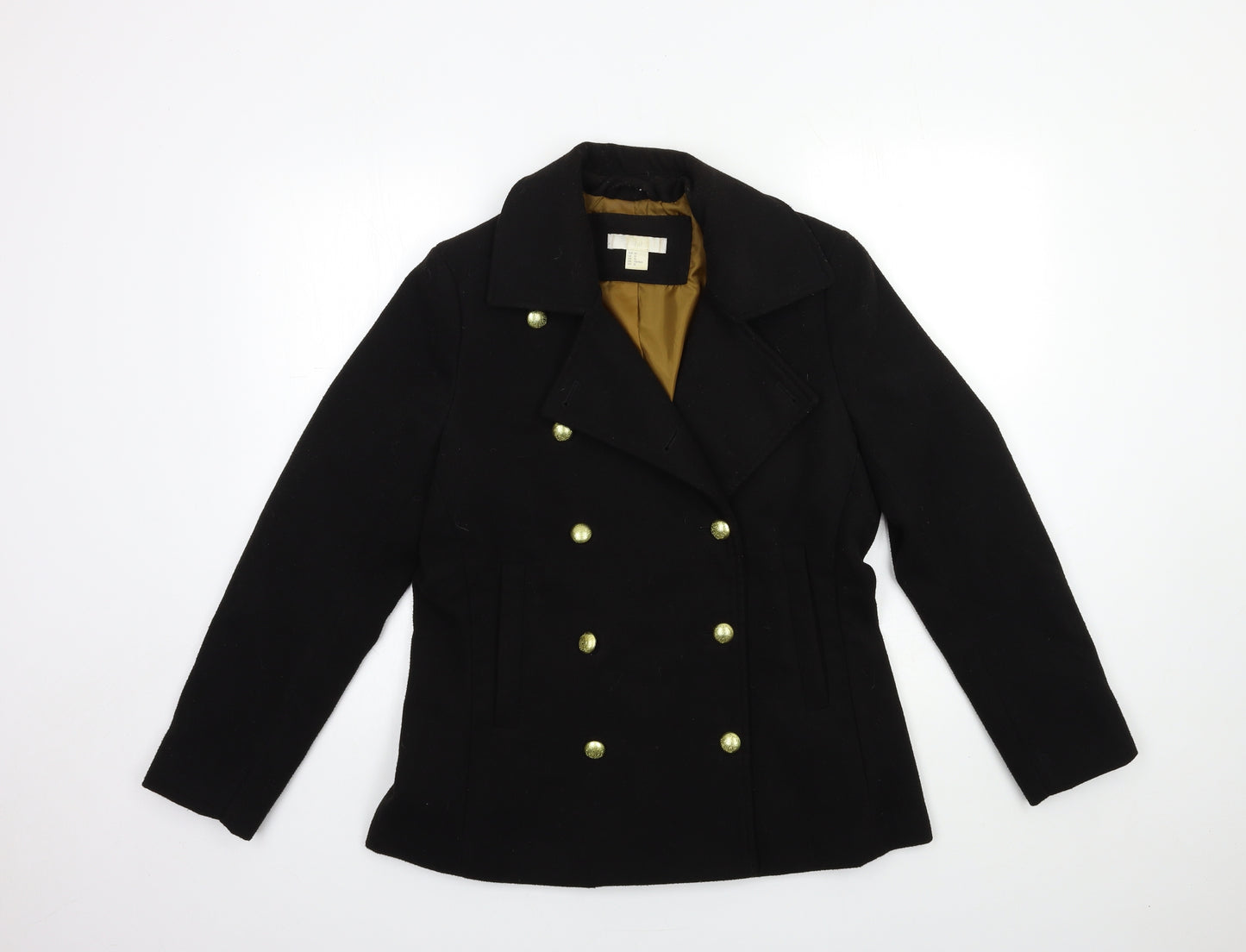 H&M Womens Black   Jacket Coat Size 44