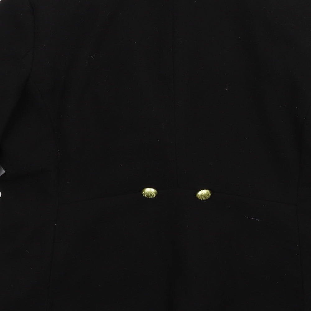 H&M Womens Black   Jacket Coat Size 44