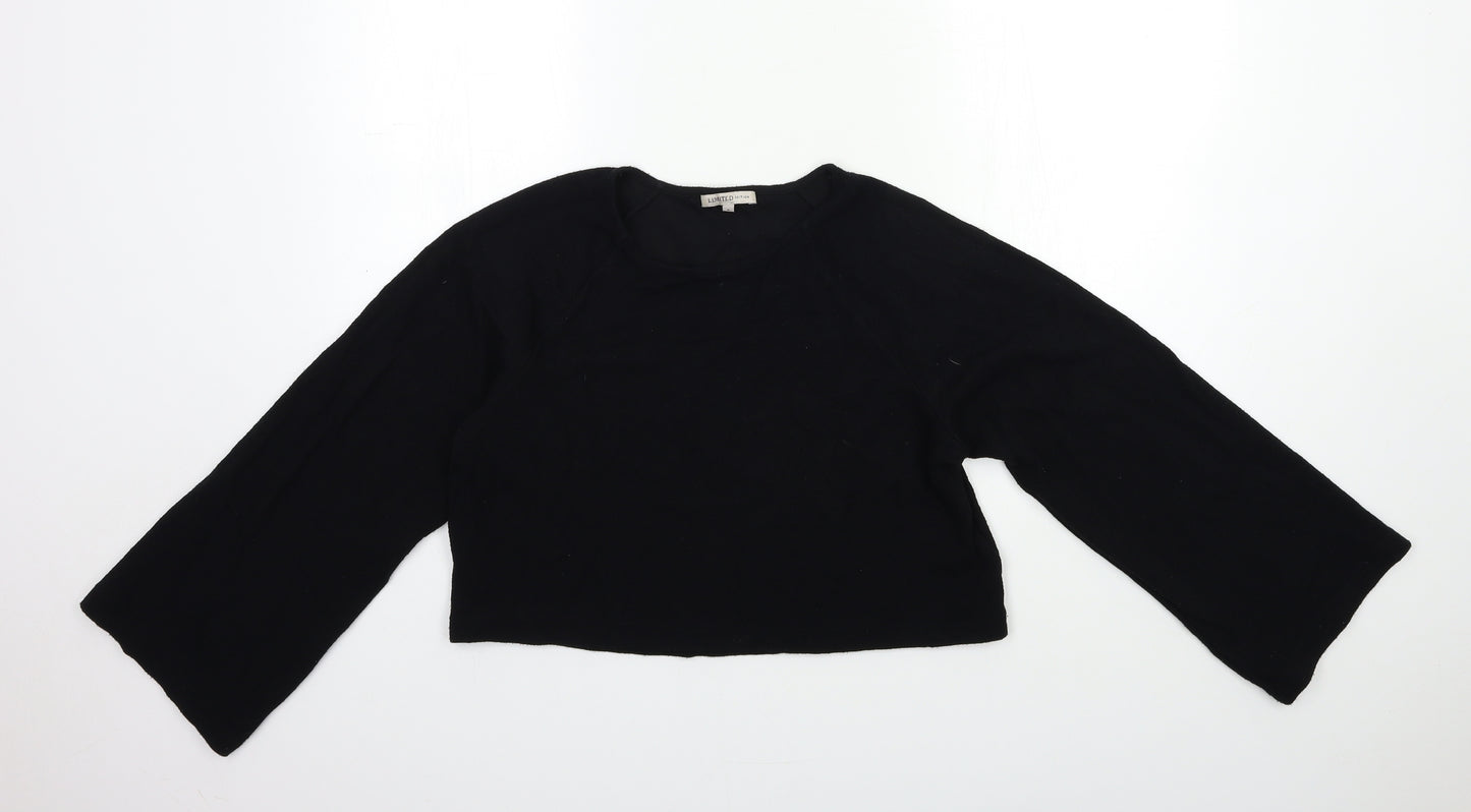 Marks and Spencer Womens Black   Basic Blouse Size 6  - Bell sleeve