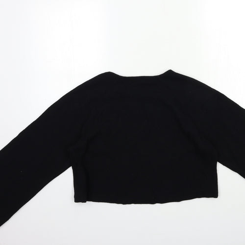 Marks and Spencer Womens Black   Basic Blouse Size 6  - Bell sleeve