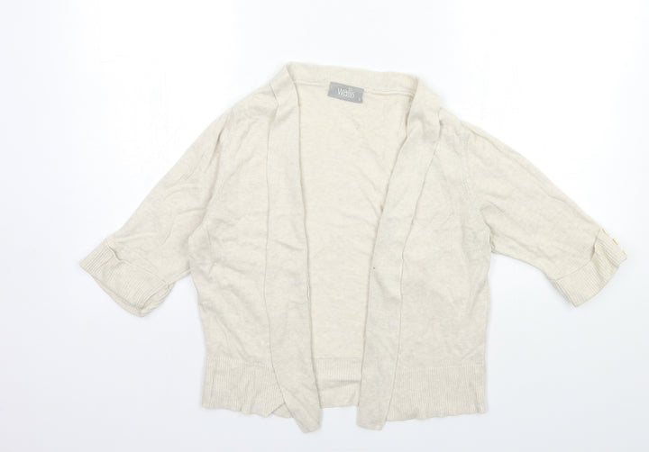 Wallis Womens Beige Knit Cardigan Jumper Size S