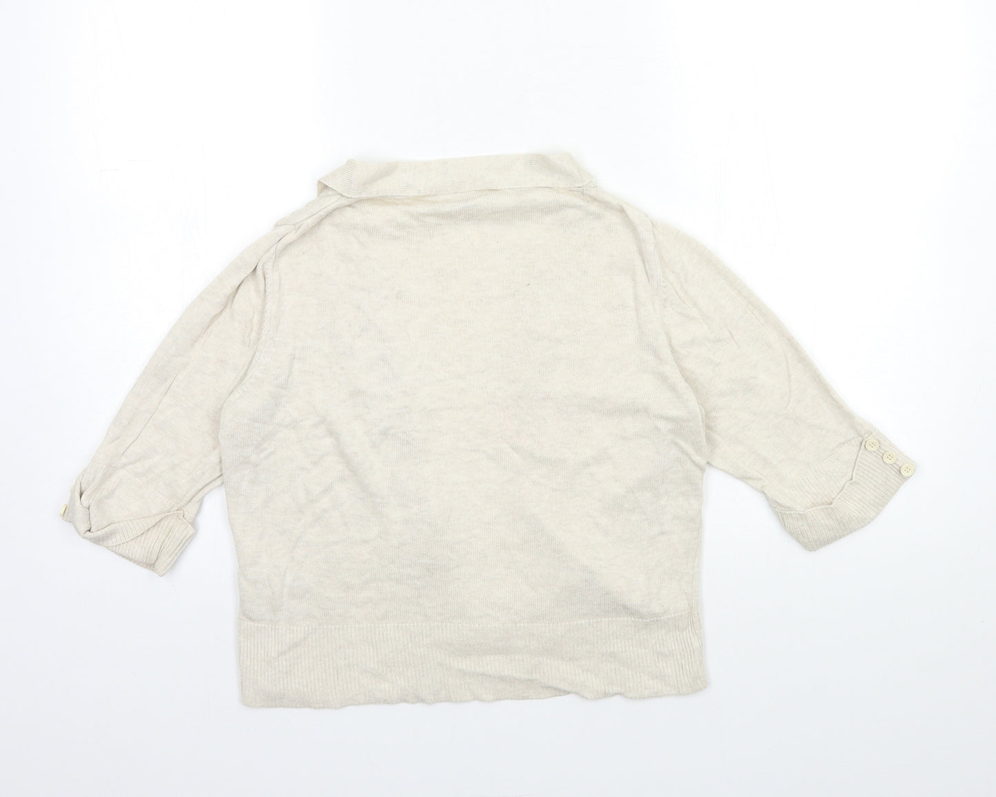 Wallis Womens Beige  Knit Cardigan Jumper Size S