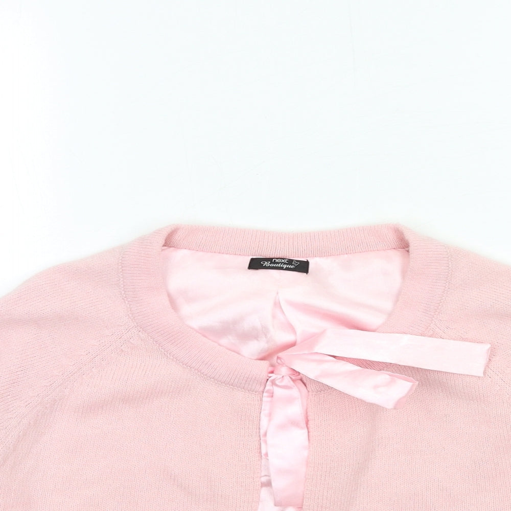 NEXT Womens Pink  Knit Cardigan Jumper Size S