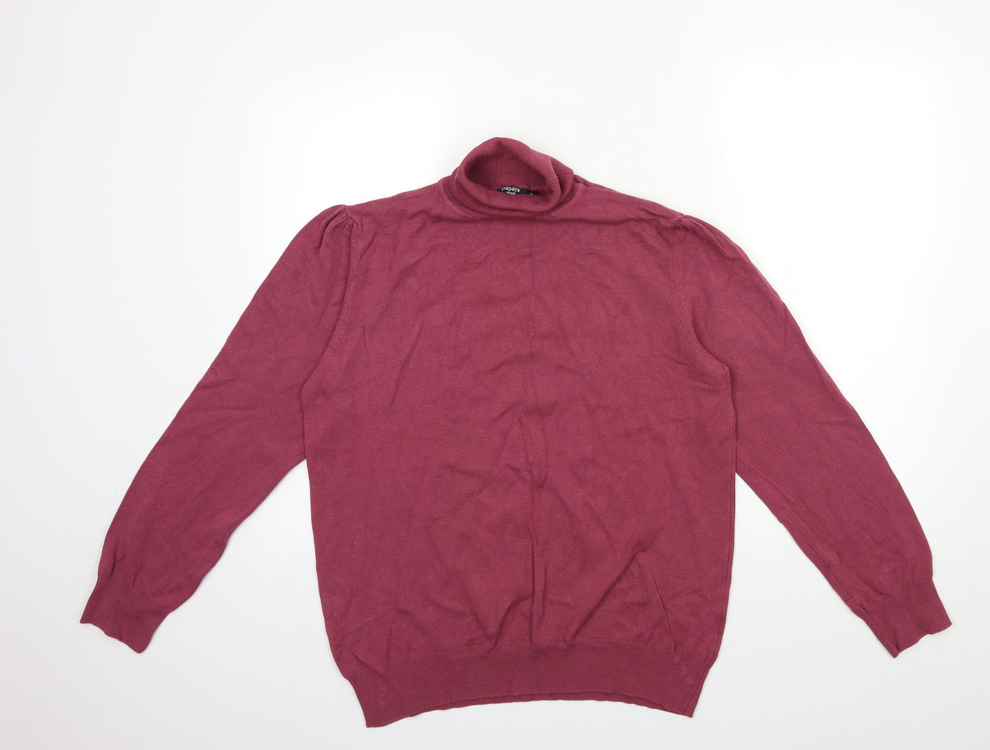 Papaya Womens Purple  Knit Pullover Jumper Size 20