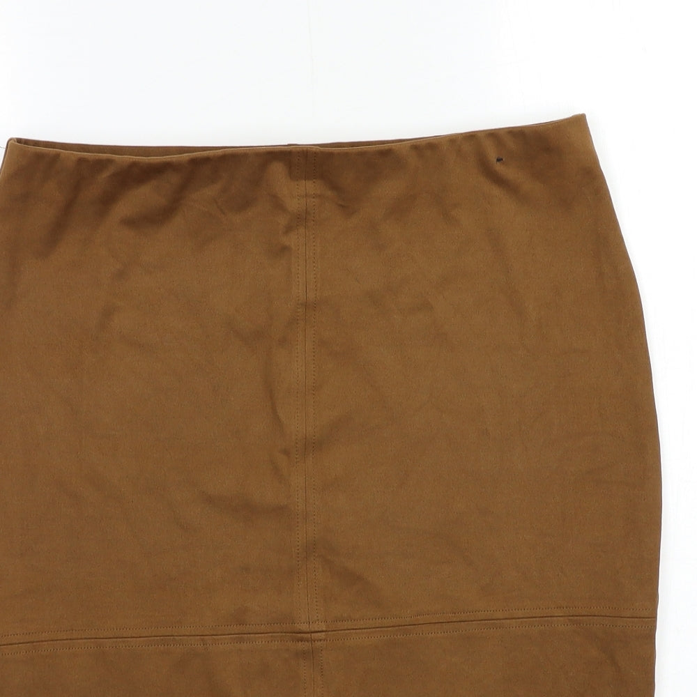 Atmosphere Womens Brown   Straight & Pencil Skirt Size 14