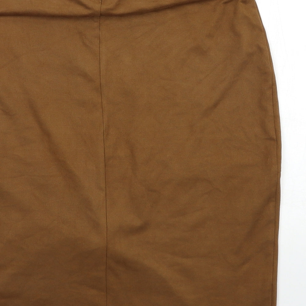 Atmosphere Womens Brown   Straight & Pencil Skirt Size 14