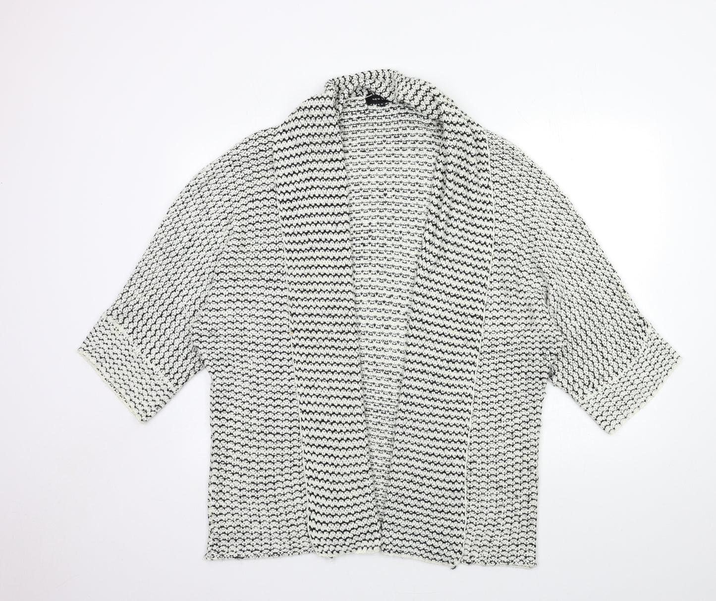 New Look Womens White  Knit Cardigan Jumper Size M