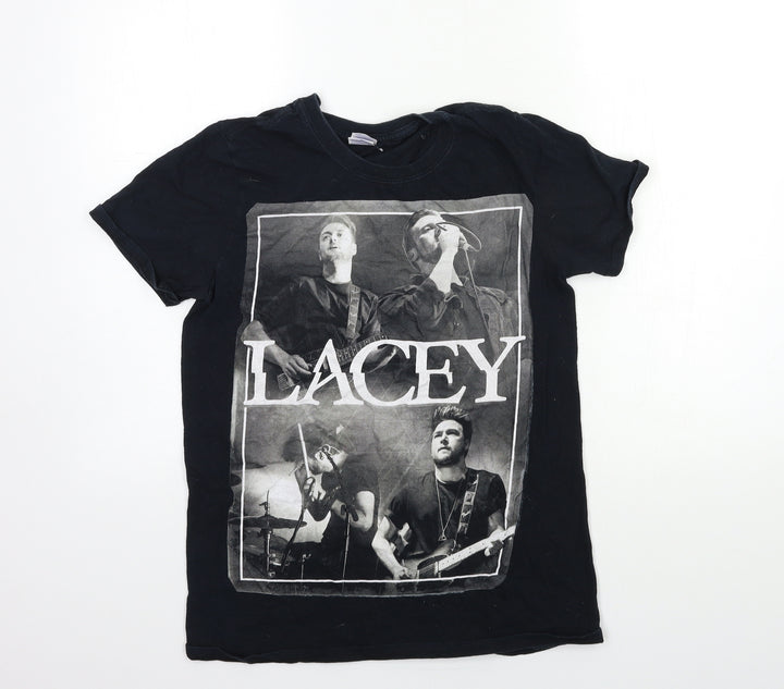 Gildan Womens Black Basic T-Shirt Size S - LACEY