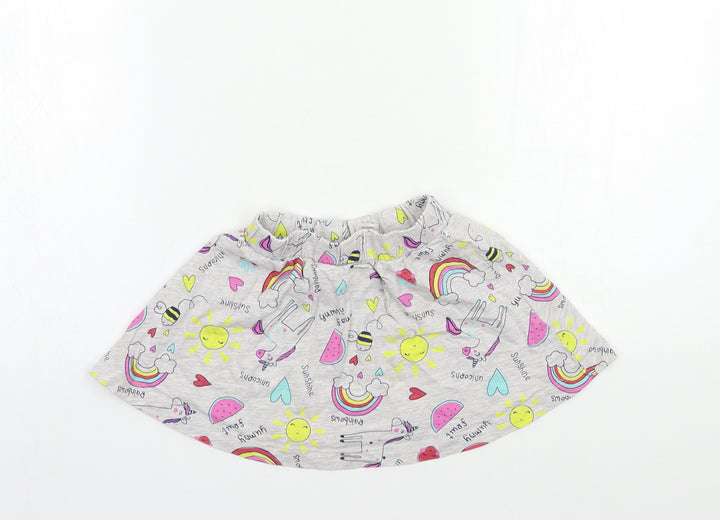 George Baby Grey Mini Skirt Size 12-18 Months