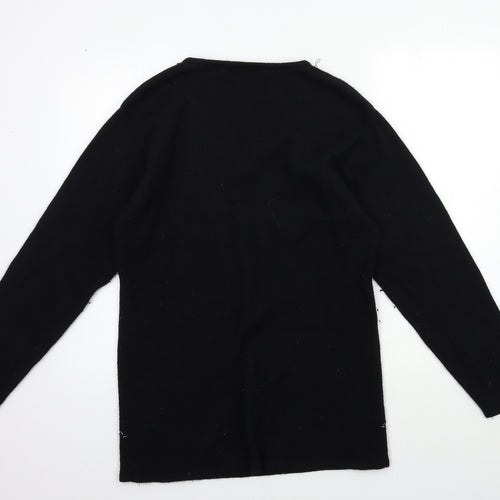 Berkertex Womens Black  Knit Pullover Jumper Size 10
