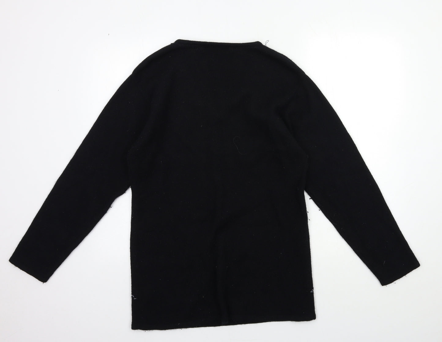 Berkertex Womens Black  Knit Pullover Jumper Size 10