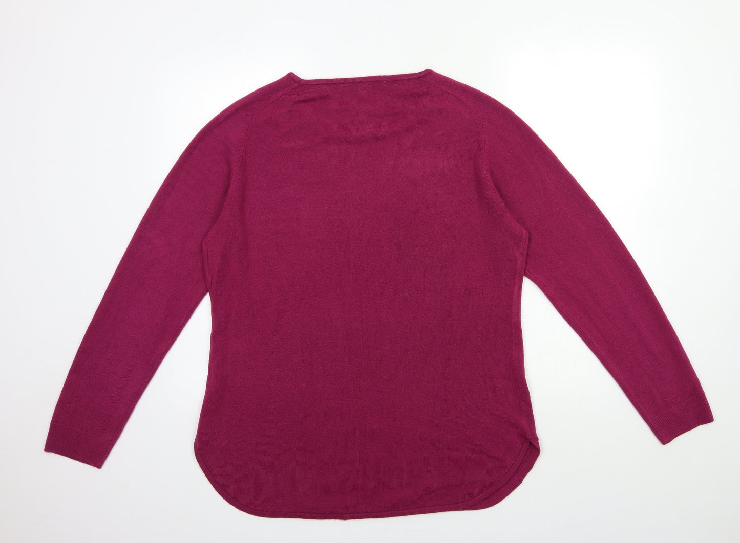 VIDA VI Womens Purple  Knit Pullover Jumper Size L