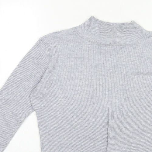 Very Womens Grey  Knit Pullover Jumper Size 10  - Knot