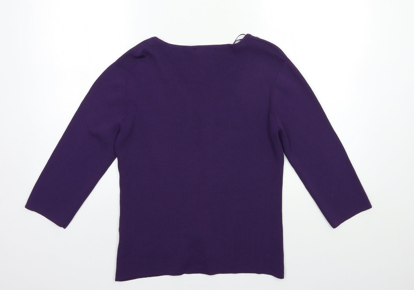 Sky Womens Purple  Knit Cardigan Jumper Size S