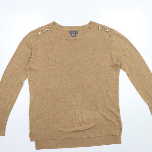 Primark Womens Brown  Knit Pullover Jumper Size 14